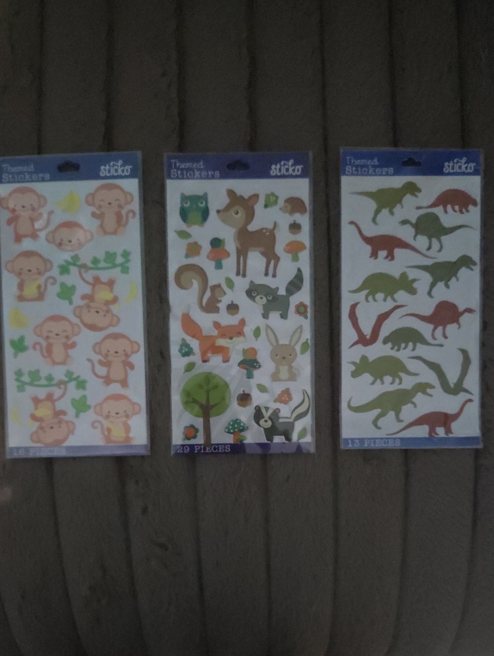 American Crafts | Animal Sticker Packs - Assorted Green/Brown/Orange